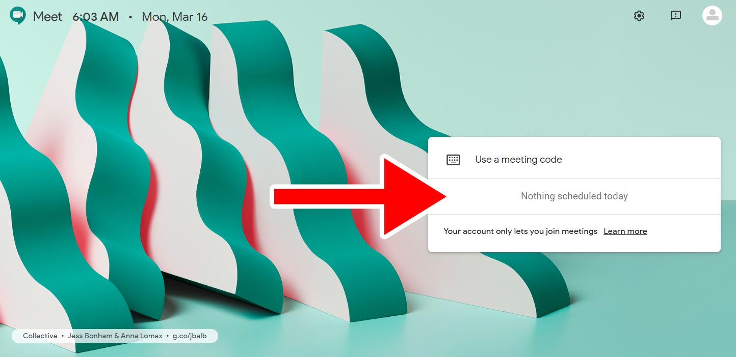 Google Meet Example